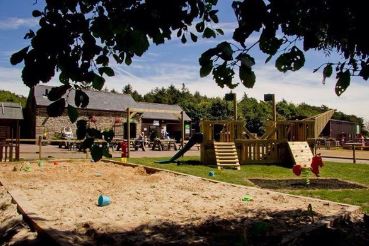 Matlock farm park play area and sandpit.  
